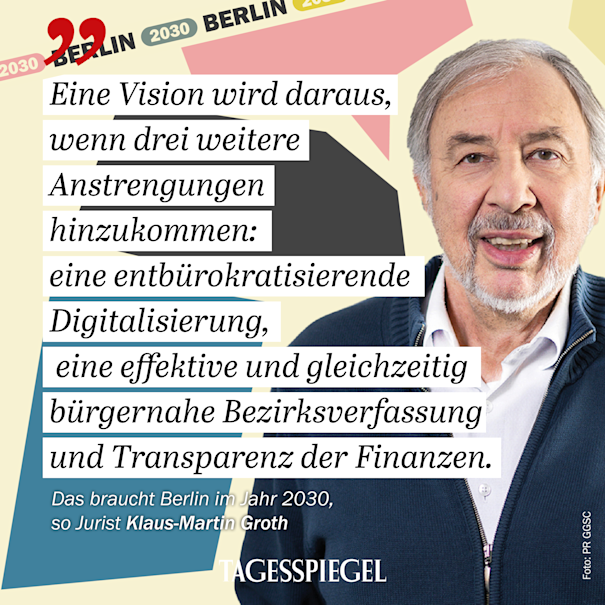 Berlin 2030 - Visionen für die Hauptstadt mit Klaus-Martin Groth