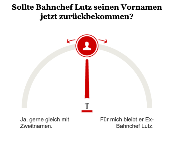 Opinary: Sollte Bahnchef Lutz seinen Vornamen jetzt zurückbekommen?