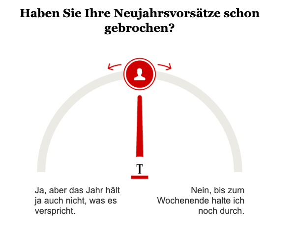 Opinary: Haben Sie Ihre Neujahrsvorsätze schon gebrochen?